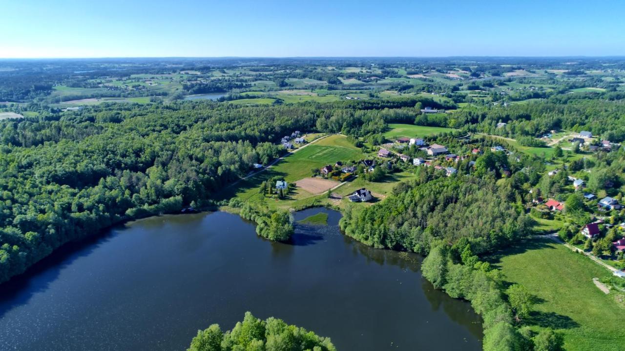 Osada Skoczkowo Komfortowe Domki Z Jacuzzi Nad Jeziorem- Sauna- Balia- Prywatny Staw Wedkarski Podiazy Exteriér fotografie
