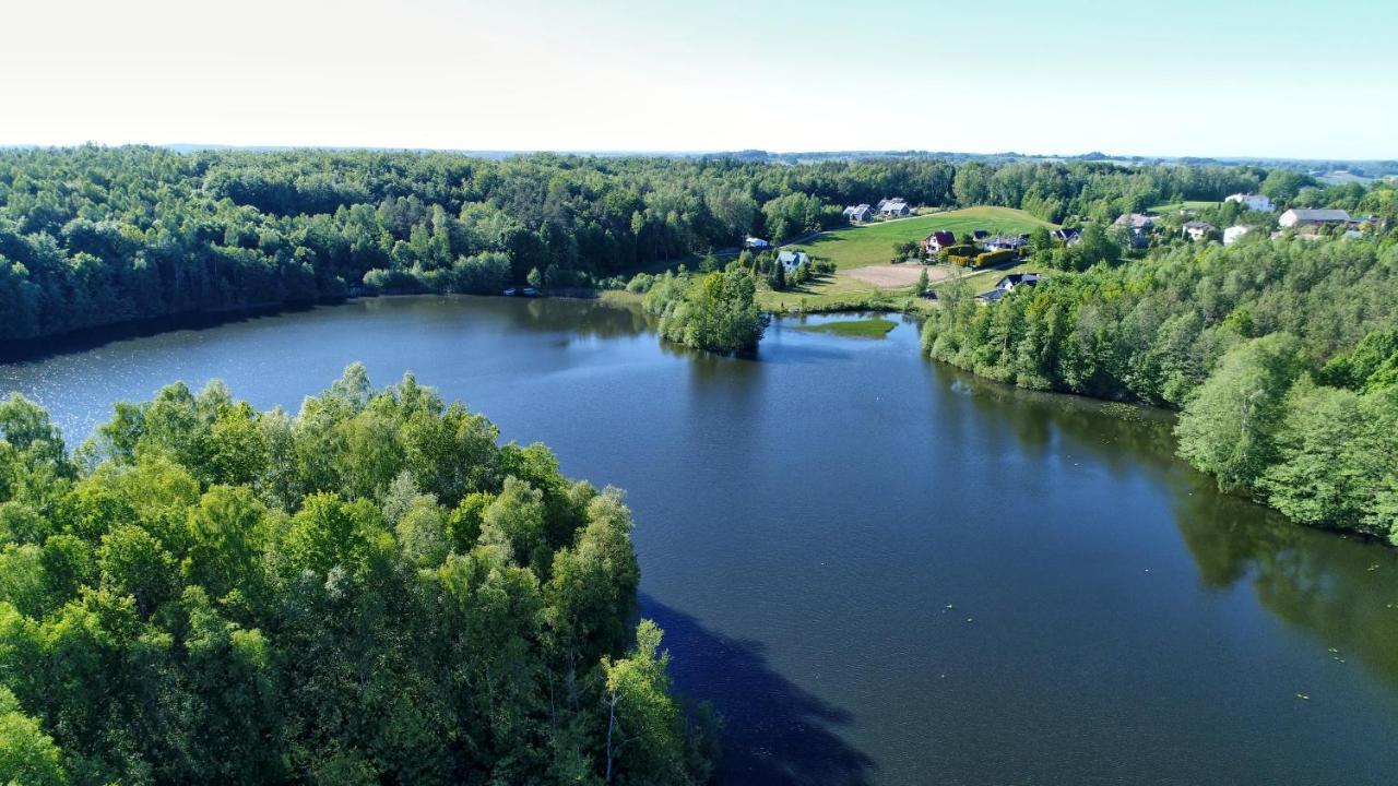 Osada Skoczkowo Komfortowe Domki Z Jacuzzi Nad Jeziorem- Sauna- Balia- Prywatny Staw Wedkarski Podiazy Exteriér fotografie