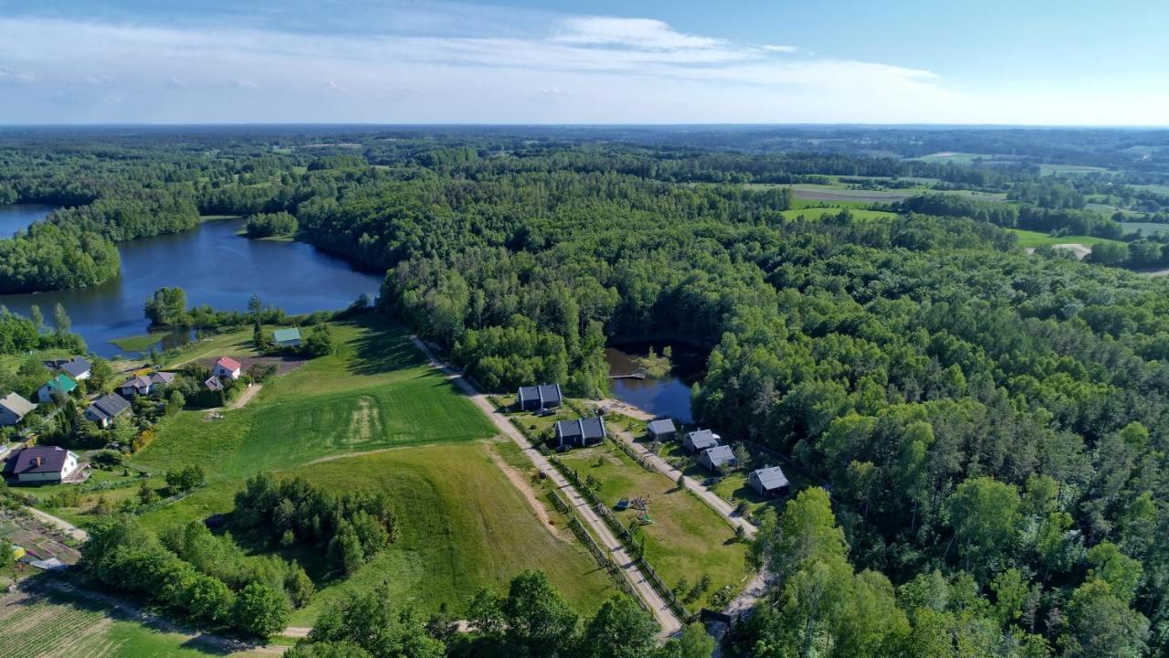Osada Skoczkowo Komfortowe Domki Z Jacuzzi Nad Jeziorem- Sauna- Balia- Prywatny Staw Wedkarski Podiazy Exteriér fotografie