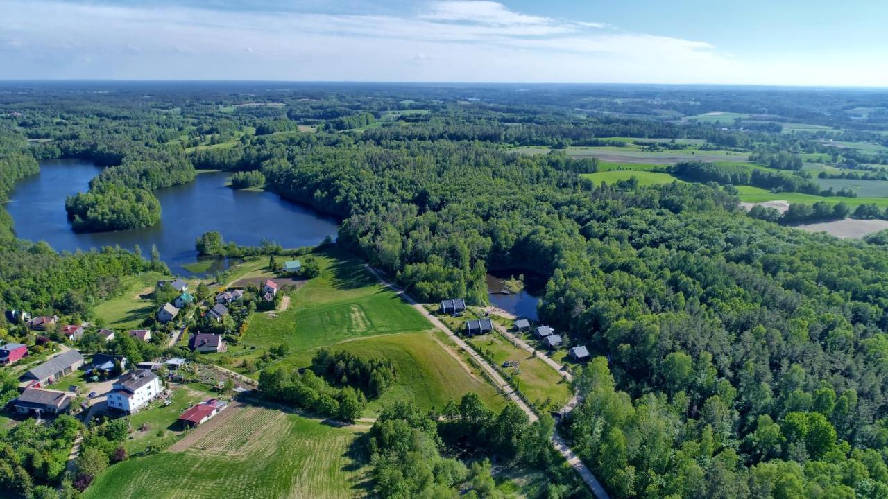 Osada Skoczkowo Komfortowe Domki Z Jacuzzi Nad Jeziorem- Sauna- Balia- Prywatny Staw Wedkarski Podiazy Exteriér fotografie
