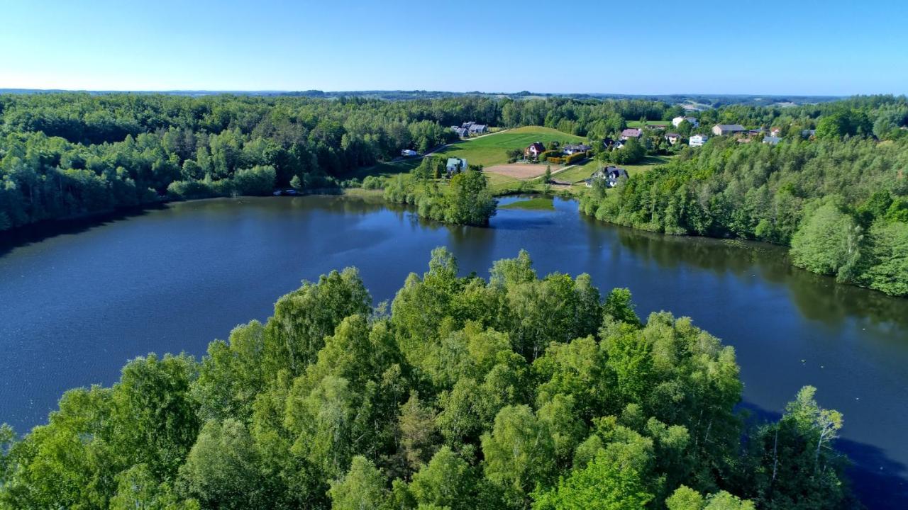 Osada Skoczkowo Komfortowe Domki Z Jacuzzi Nad Jeziorem- Sauna- Balia- Prywatny Staw Wedkarski Podiazy Exteriér fotografie