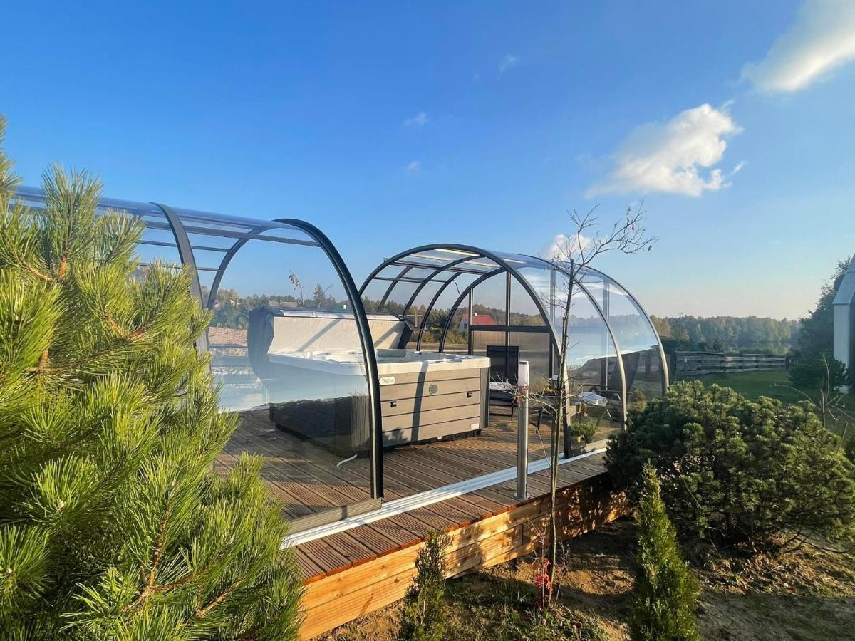Osada Skoczkowo Komfortowe Domki Z Jacuzzi Nad Jeziorem- Sauna- Balia- Prywatny Staw Wedkarski Podiazy Exteriér fotografie